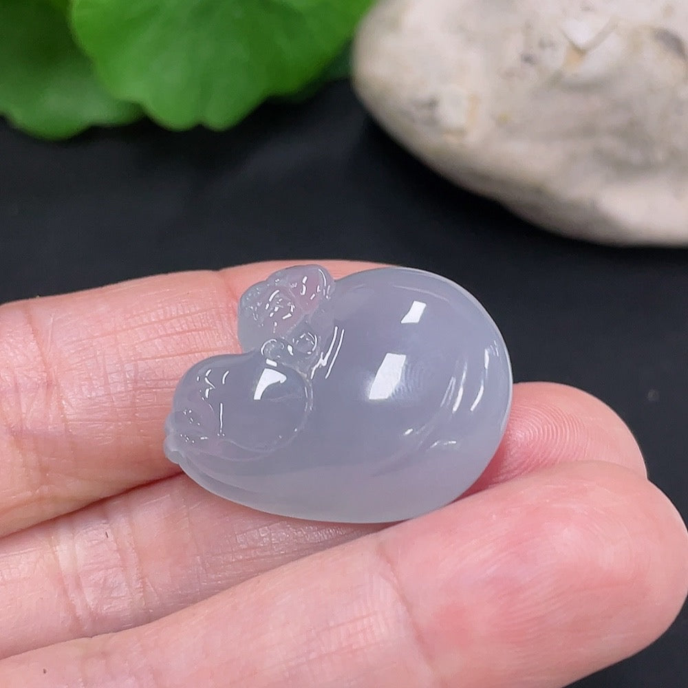 Jadeite Money Bag Pendant, Total Weight Approx. 8.8g