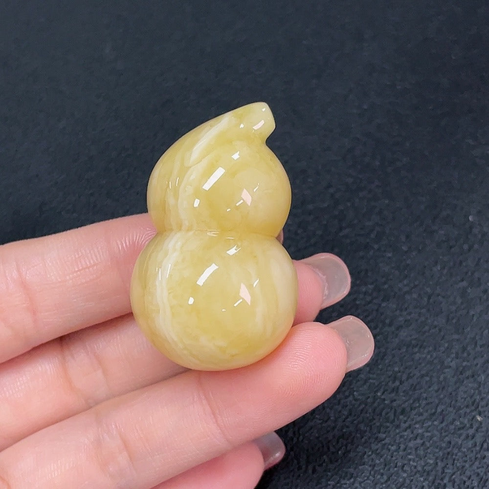 Amber Beeswax Inlay Piece