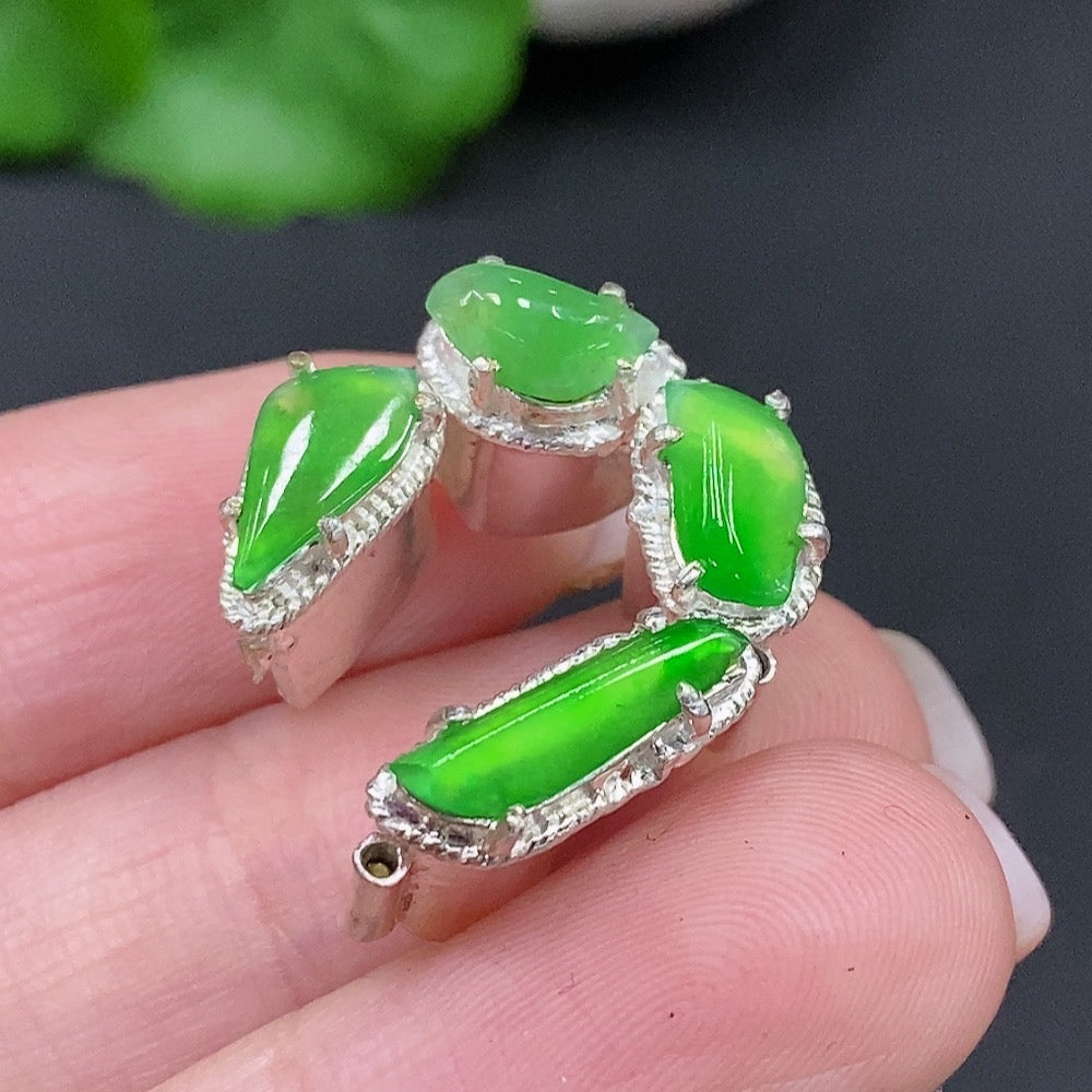 Jadeite Inlay Piece Non-Gold Inlay