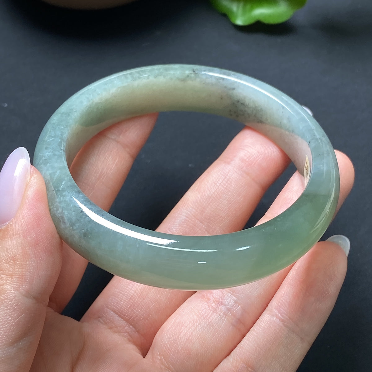 Jadeite Round Bangle Size 55.2 Total Weight Approx. 53.90g