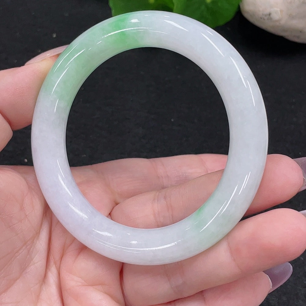 Jadeite Round Bangle Size 54 Total Weight About 57.4g