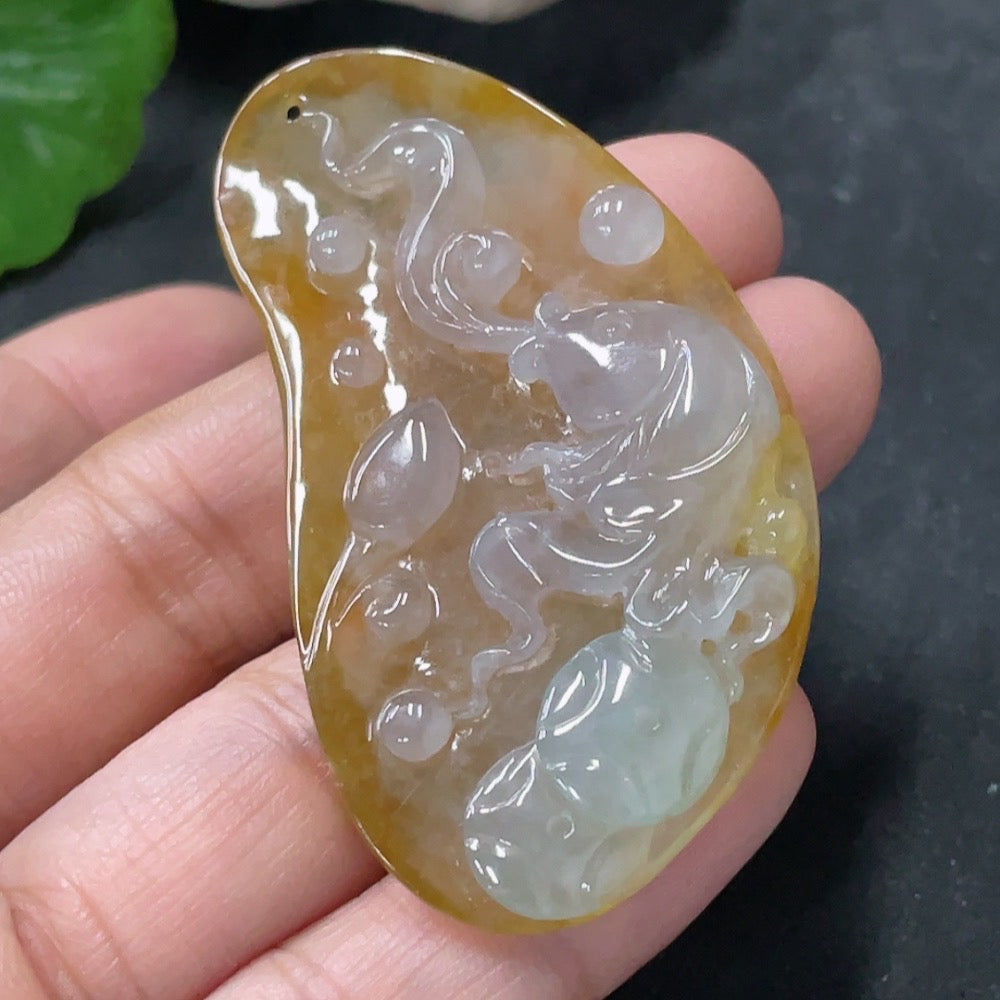 Jadeite Pendant Abundance Year After Year . | Huiliu Certified