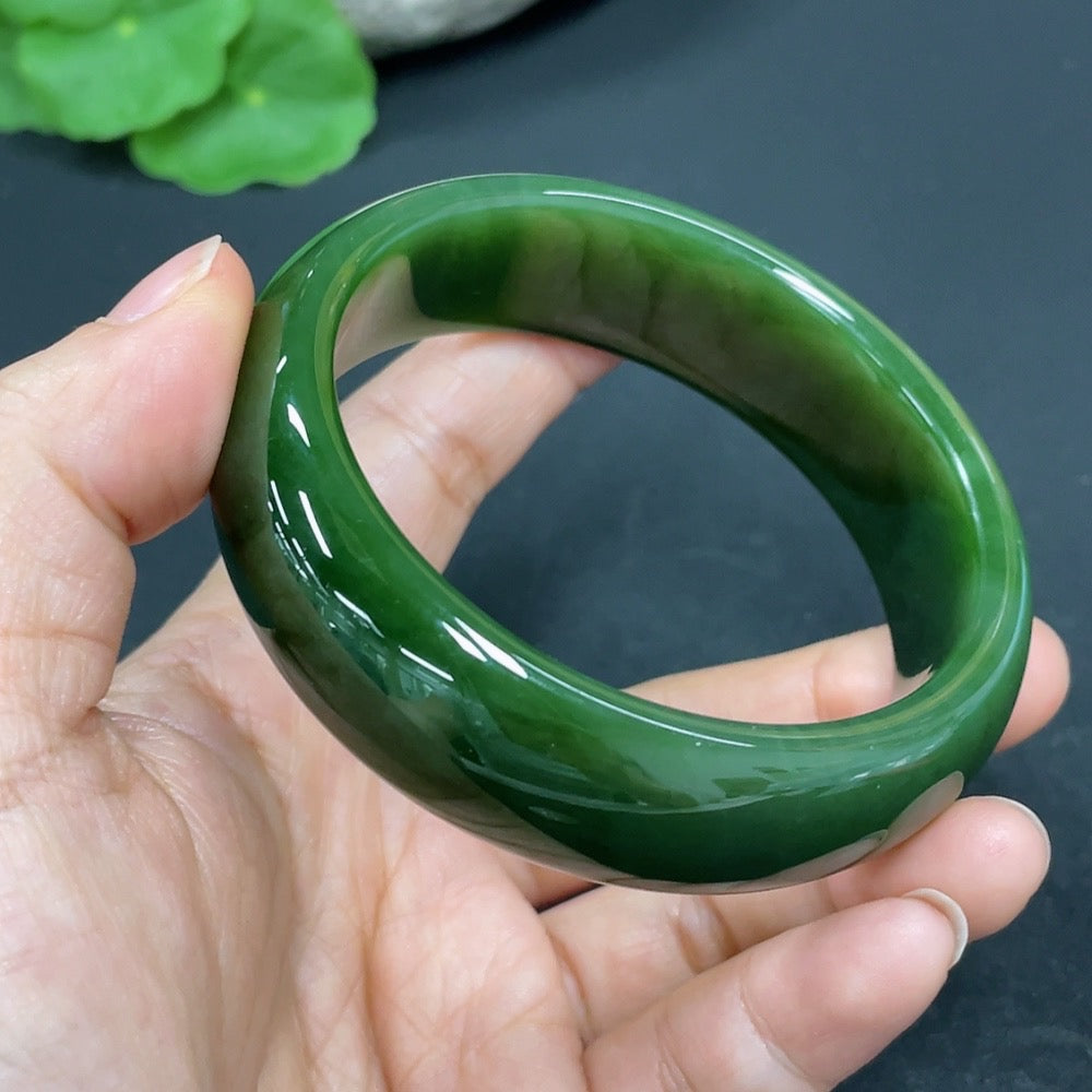 Hetian Jade Jasper Round Bracelet
