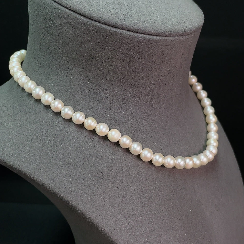 Seawater Pearl Necklace Non-Gold Total Weight Approx. 31.4g Size About 7.2mm