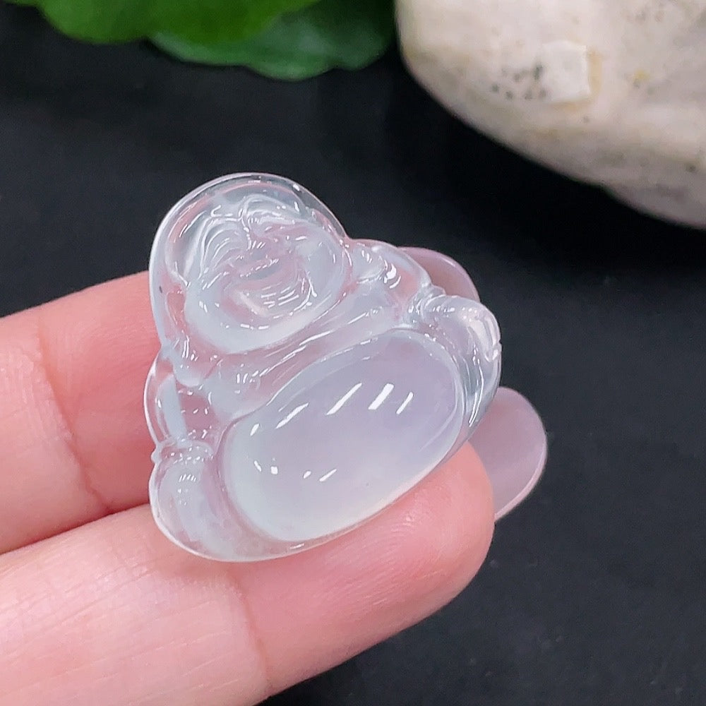 Jadeite Buddha Pendant, Total Weight Approx. 4.9g