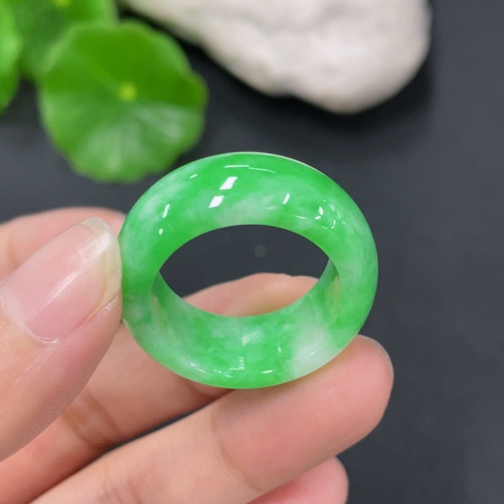 Jadeite Ring Size 22 Total Weight Approx. 9.45g