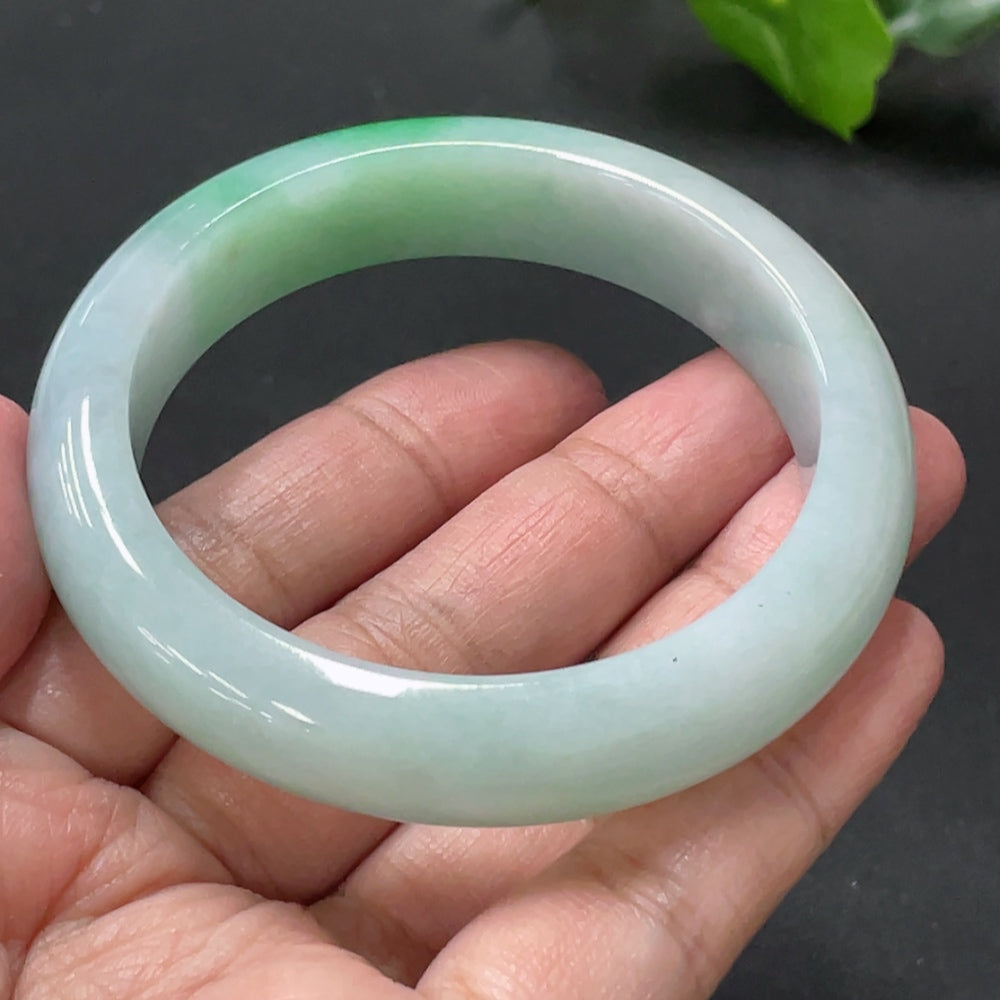 Jadeite Round Bracelet Total Weight Approx. 53.57g Size 53