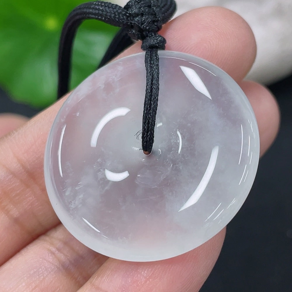 Jadeite Pendant Peace Knot Total Weight Approx. 10.75g Including Rope