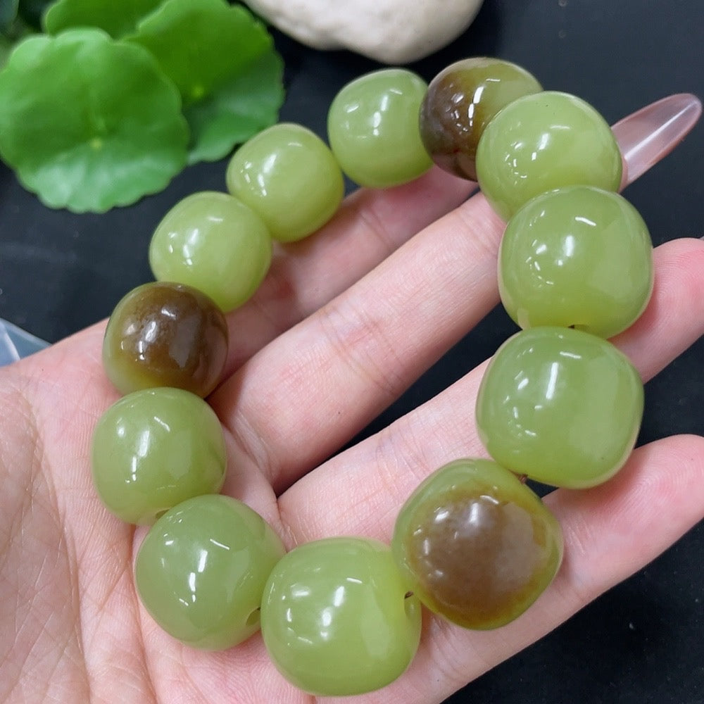 Hetian Jade Bracelet, Approx. 17.7mm, Total Weight Approx. 117.6g
