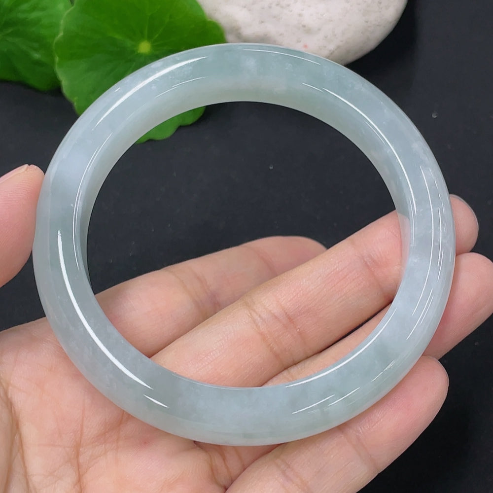 Jadeite Round Bracelet, Total Weight Approx. 53.89g, Size 54.7