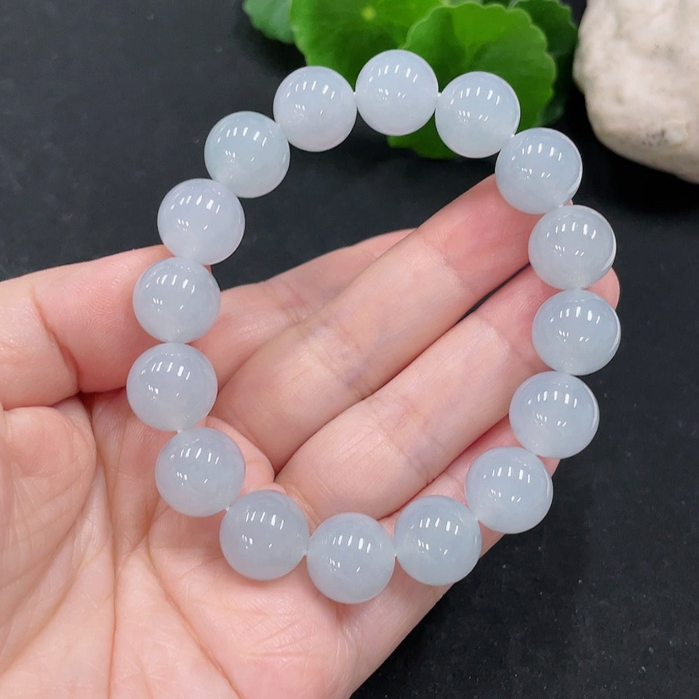 JadeiteBead Bracelet Approx. 12.1mm Total Weight Approx. 52.2g