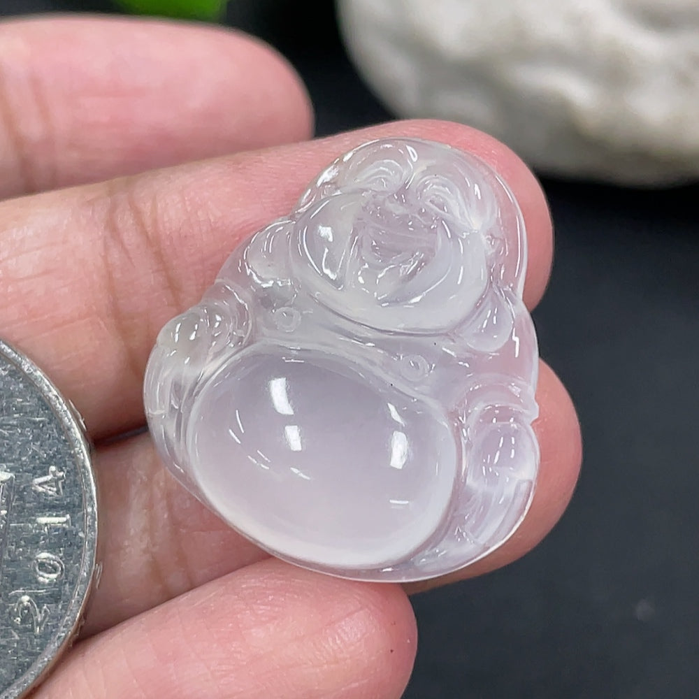 Jadeite Buddha Pendant, Total Weight Approx. 4.55g