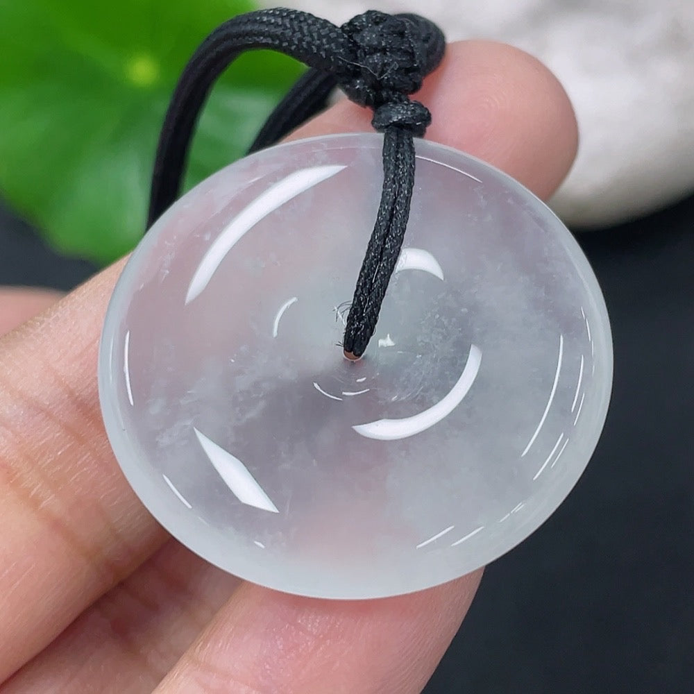 Jadeite Pendant Peace Knot Total Weight Approx. 10.75g Including Rope