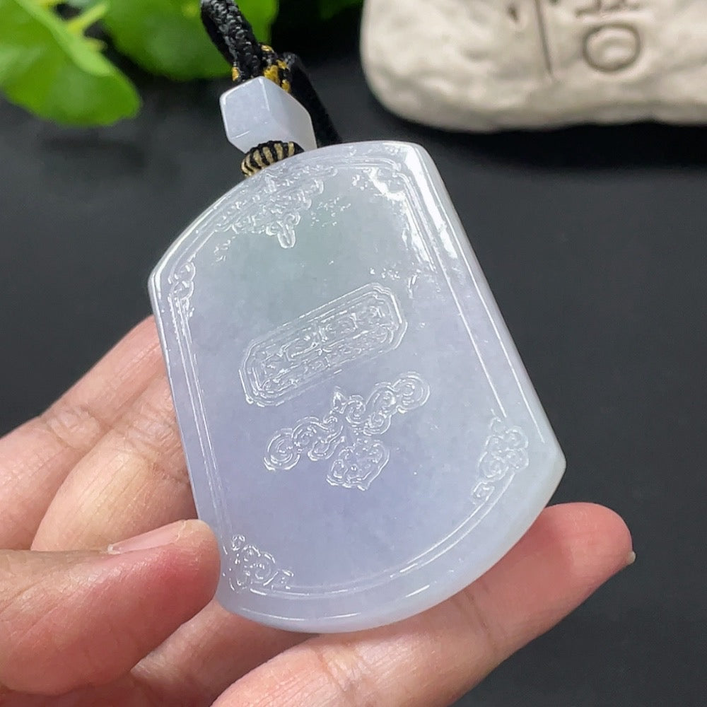 Jadeite Antique Plaque Pendant Total Weight Approx. 45.66g