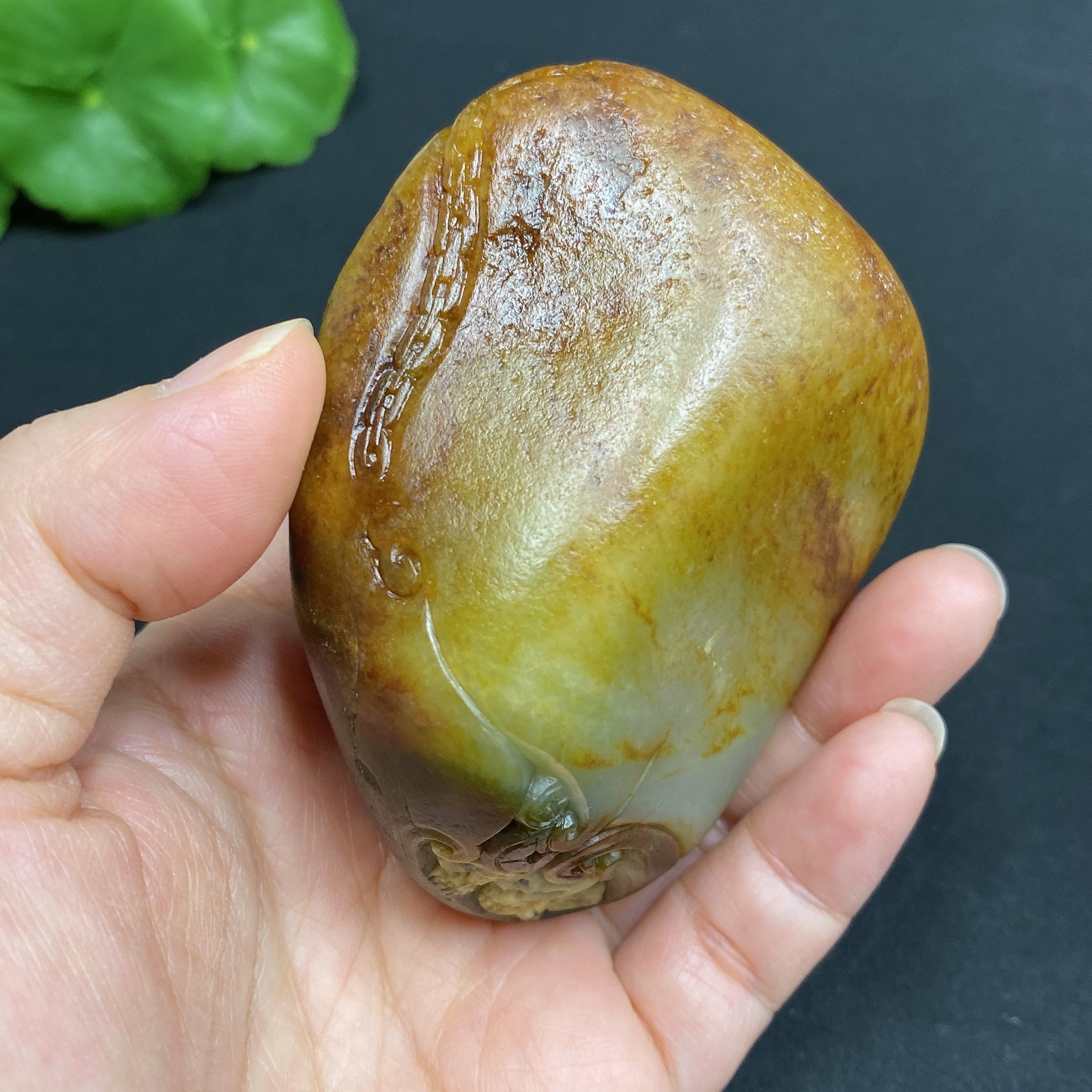 Hetian Jade Handheld Carving - Zhong Kui - Total Weight Approx. 267.6g - Contains Other Mineral Components - Undetermined Skin Color Origin