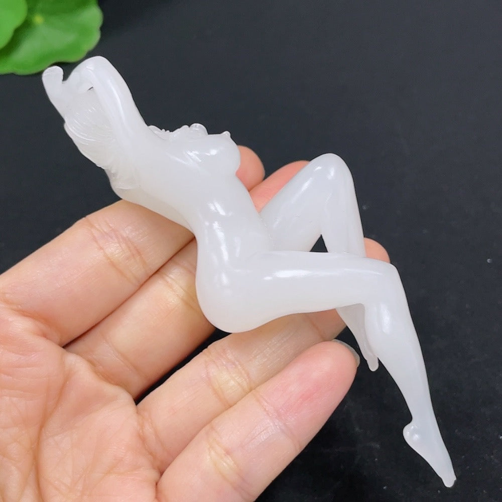 Hetian Jade Pendant "National Beauty and Heavenly Fragrance"