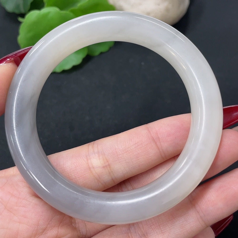 Hetian Jade Round Bangle Size 55 Total Weight Approx. 54.2g