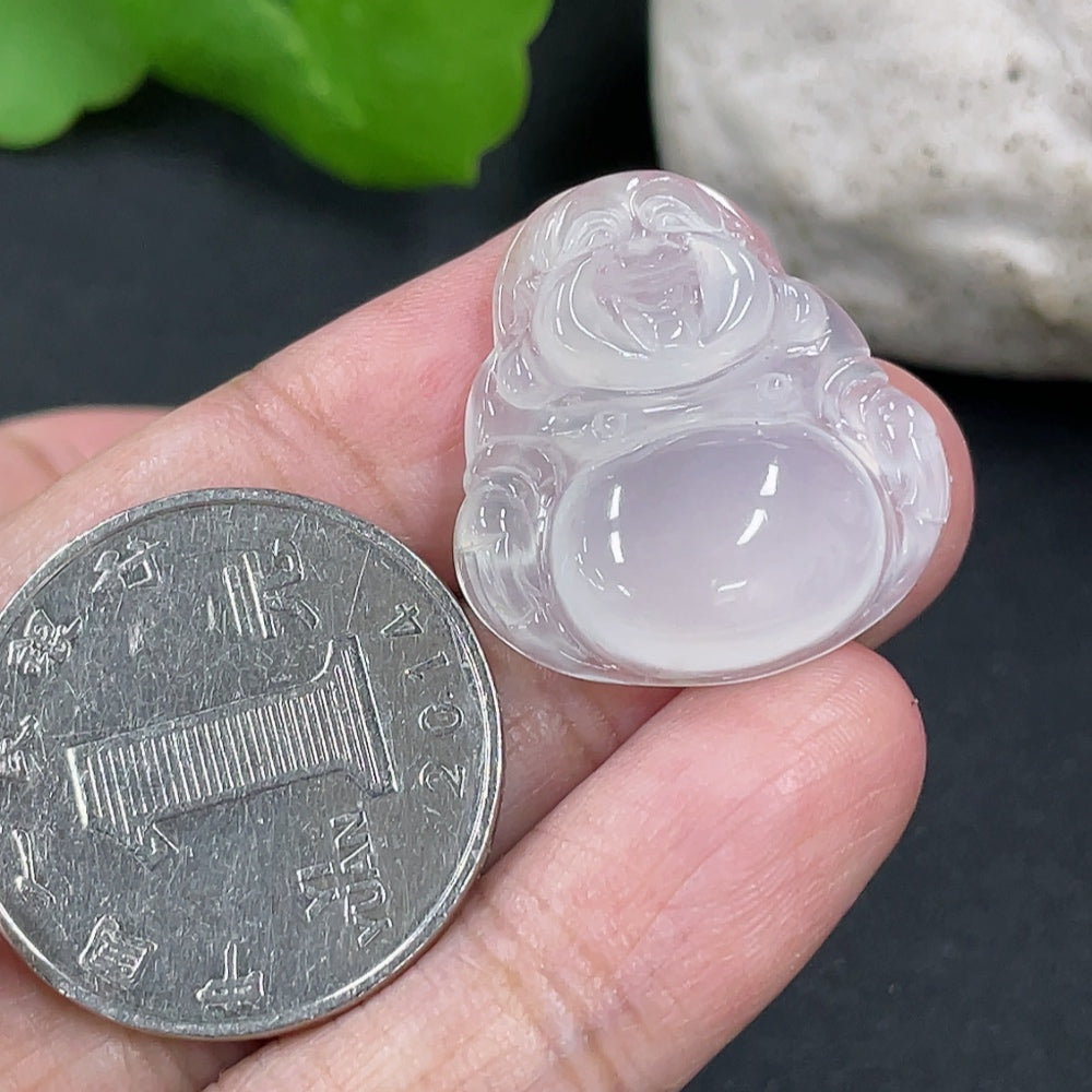 Jadeite Buddha Pendant, Total Weight Approx. 4.55g