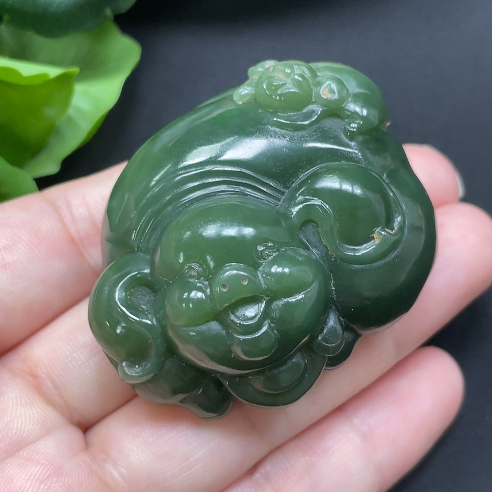 Hetian Jade Pig Pendant