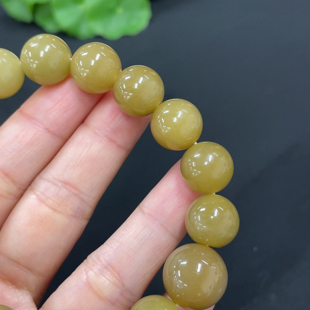 Hetian Jade Bracelet, Approx. 11.9mm, Total Weight Approx. 46.5g