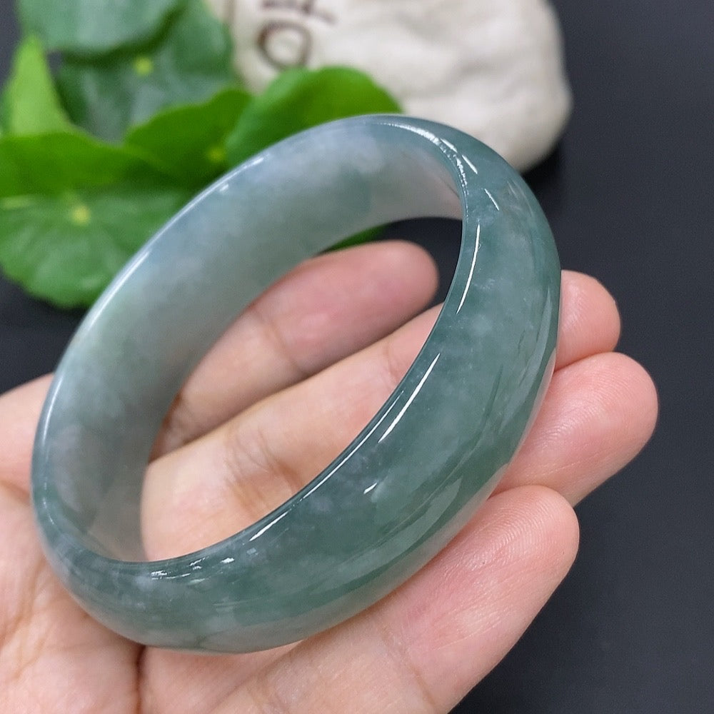 Jadeite Concubine Bracelet Size 54/49 Total Weight Approx. 46.2g