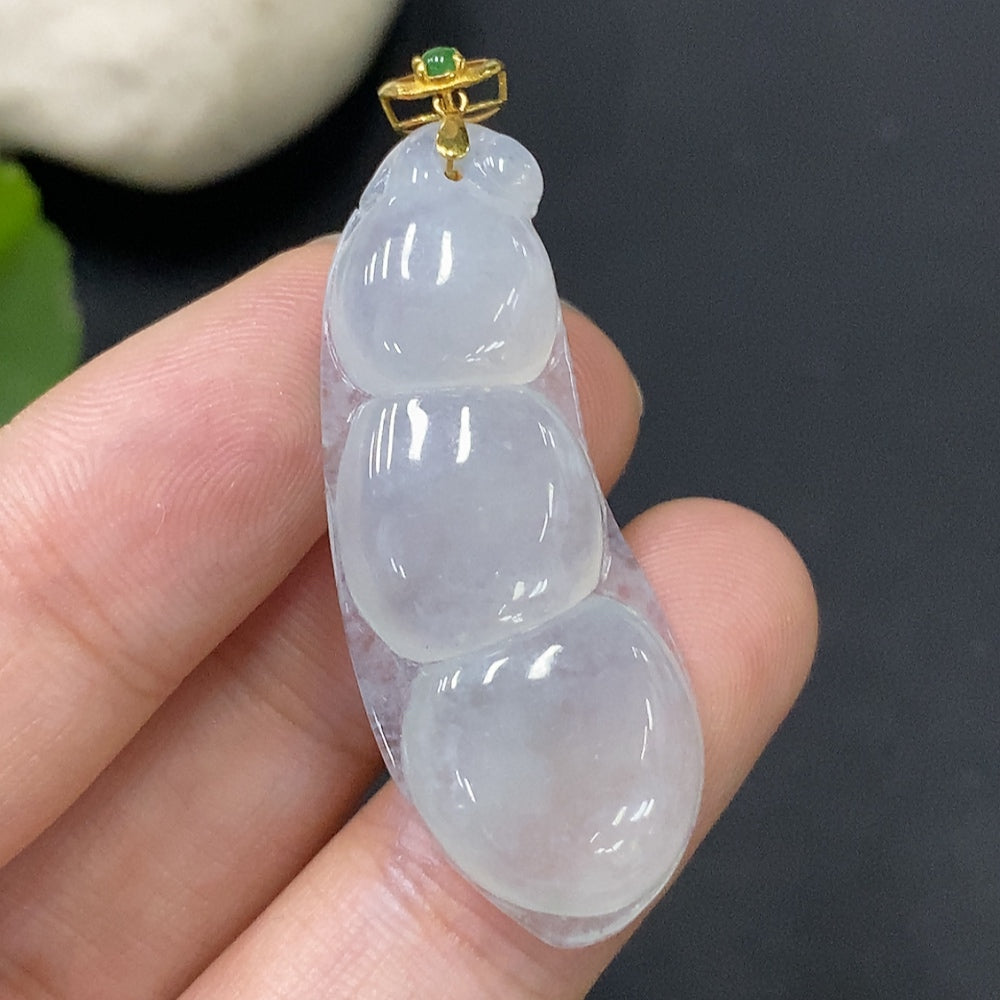 JadeitePendant Total Weight Approx. 6.87g Bean 18k Bezel