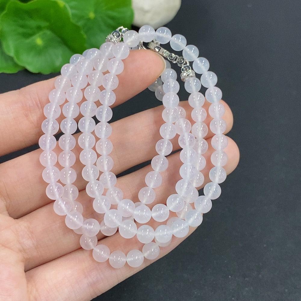 Jadeite Bead Necklace Non-Gold