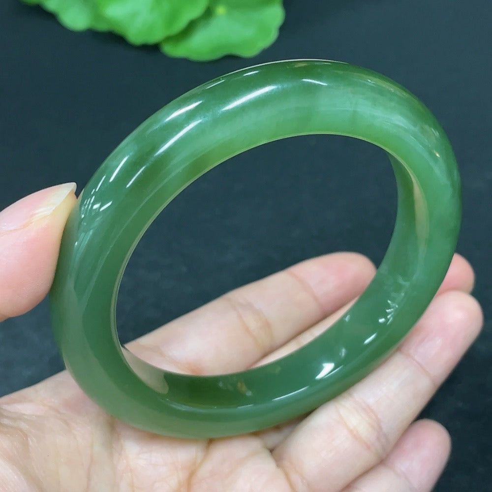 Hetian Jade Round Bracelet