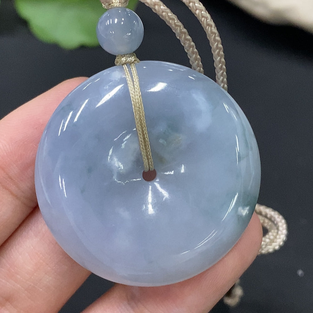 Jadeite Pendant Total Weight Approx. 26.21g Peace Button