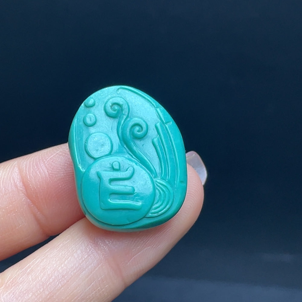 Turquoise Pendant Total weight approx. 7.23g Color origin undetermined