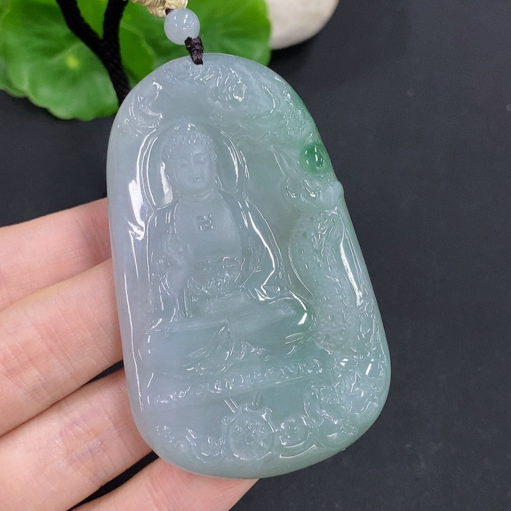 Jadeite Amitabha Pendant