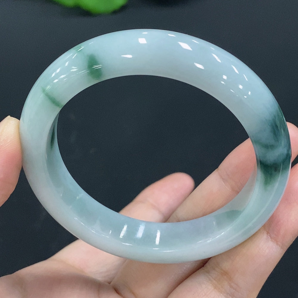 Jadeite Regular Bangle Size 53.9 Total Weight Approx. 56.9g