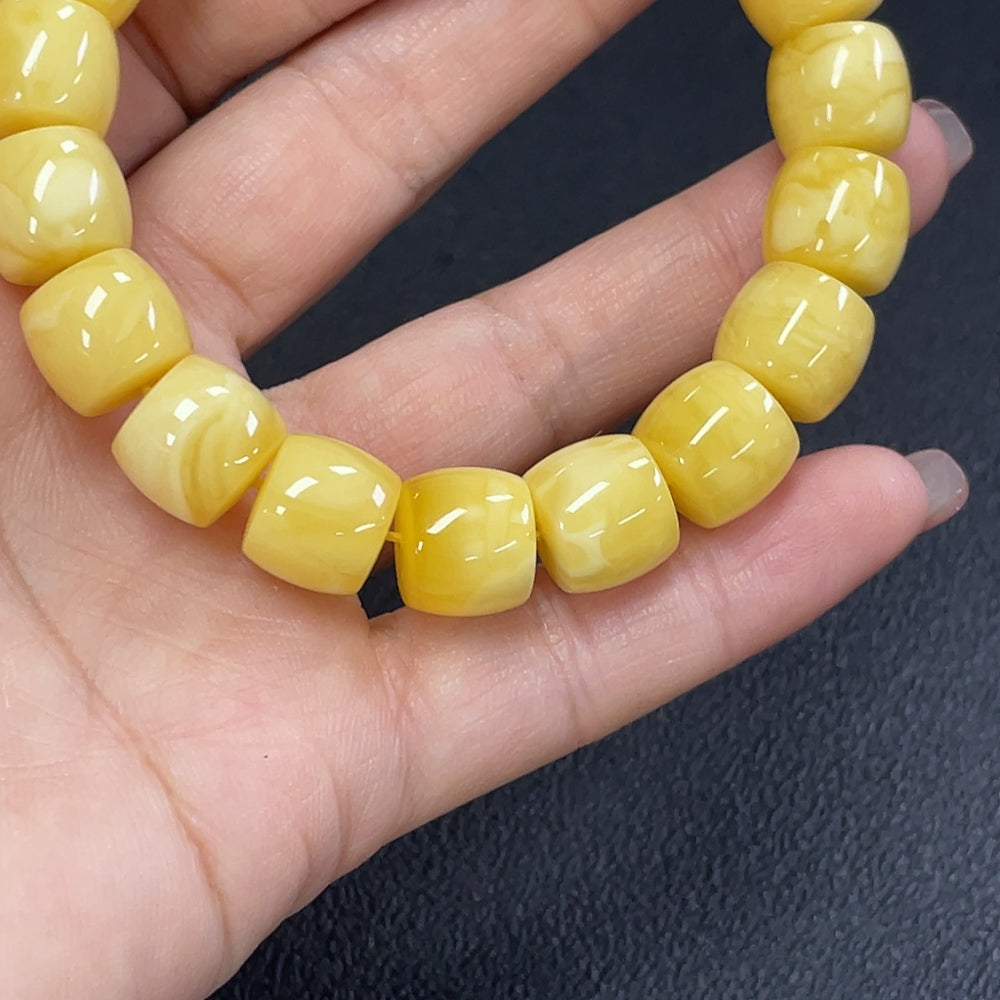 Amber Beeswax Bracelet Total Weight Approx. 18.88g Size 11.6mm