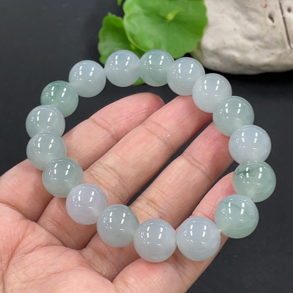 Jadeite Bracelet Approx. 12.4mm Total Weight Approx. 57.26g