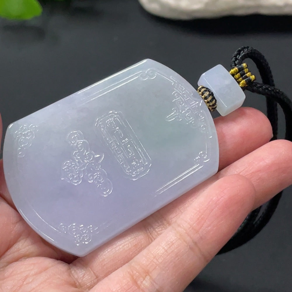 Jadeite Antique Plaque Pendant Total Weight Approx. 45.66g