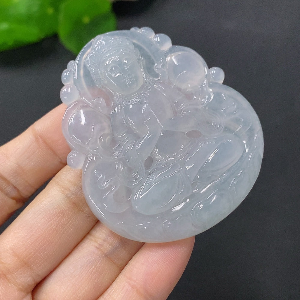 Jadeite Pendant Tara . | Huiliu Certified