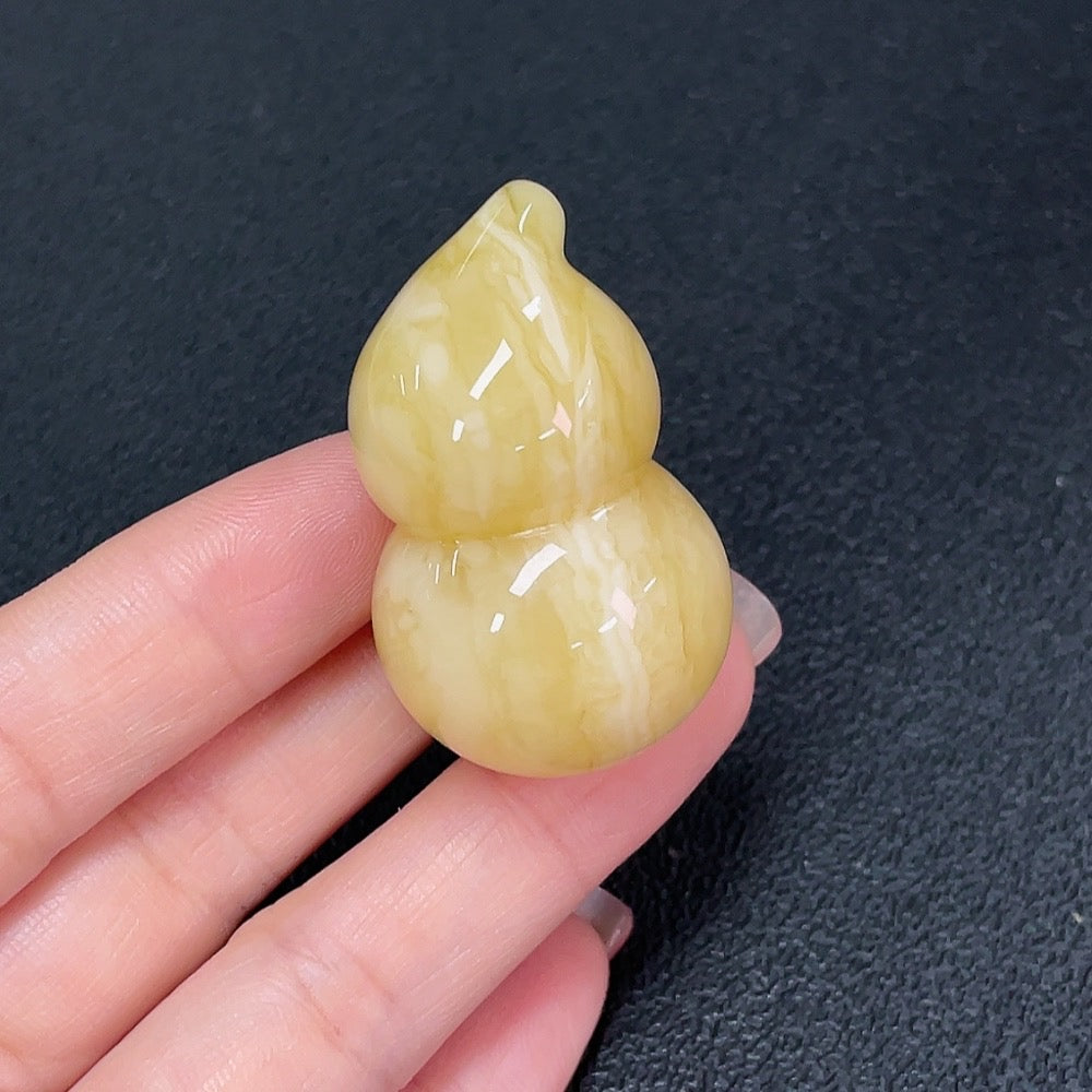 Amber Beeswax Inlay Piece
