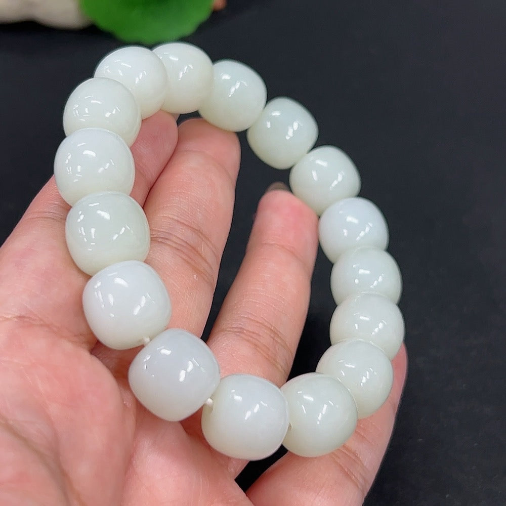 Hetian Jade Bracelet, approx. 13.6mm