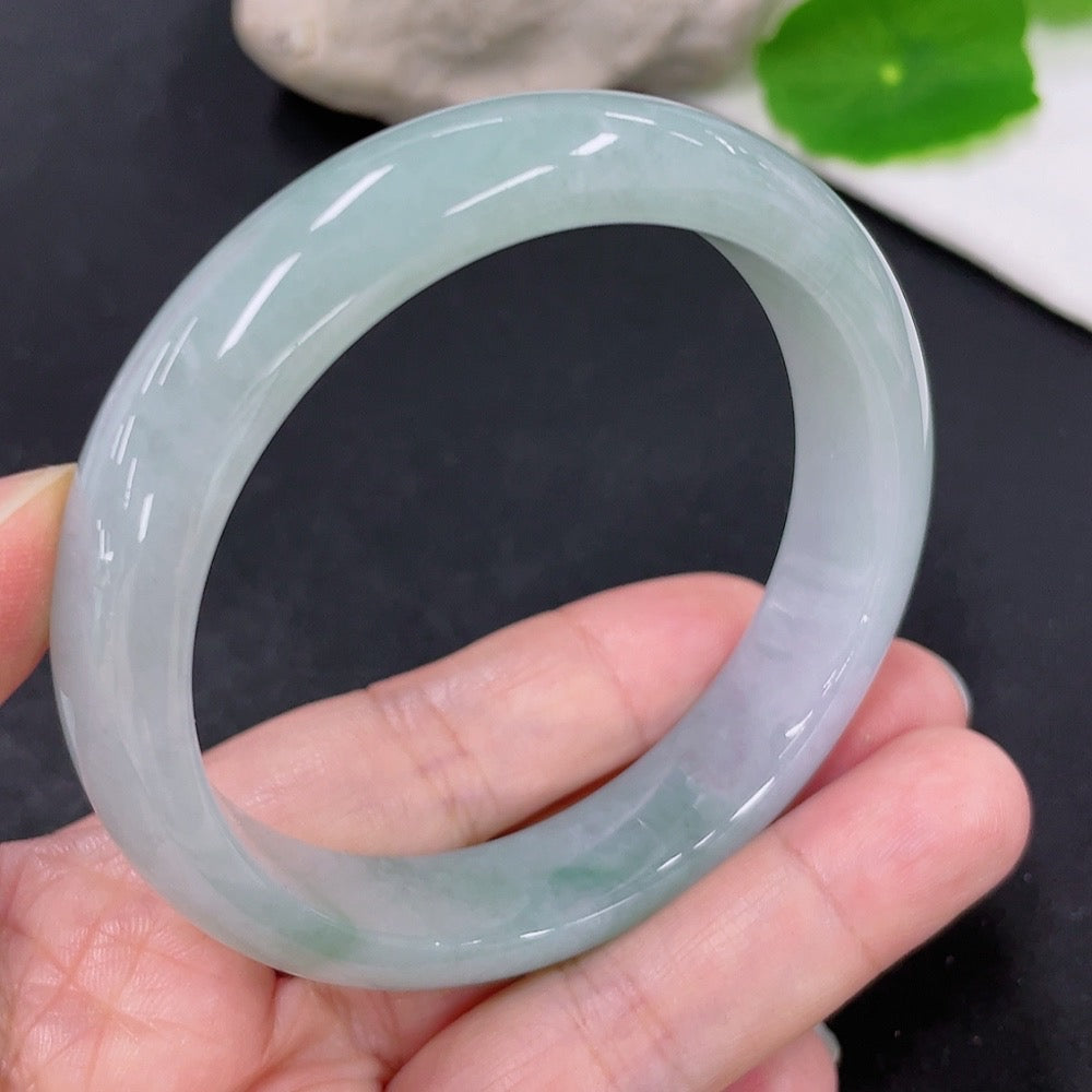 Jadeite Round Bangle Size 57.3 Total Weight Approximately 53.9g