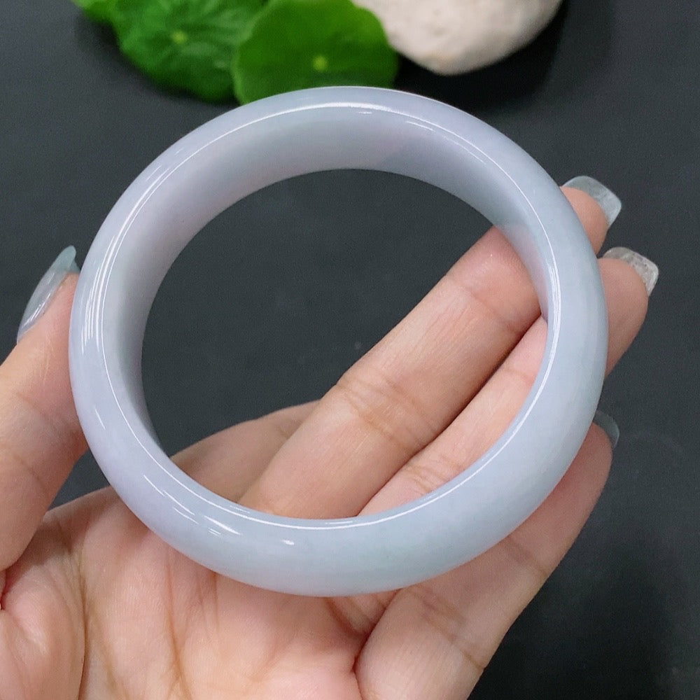 Jadeite Regular Round Bracelet 53.6 Inner Diameter Total Weight 62.157g