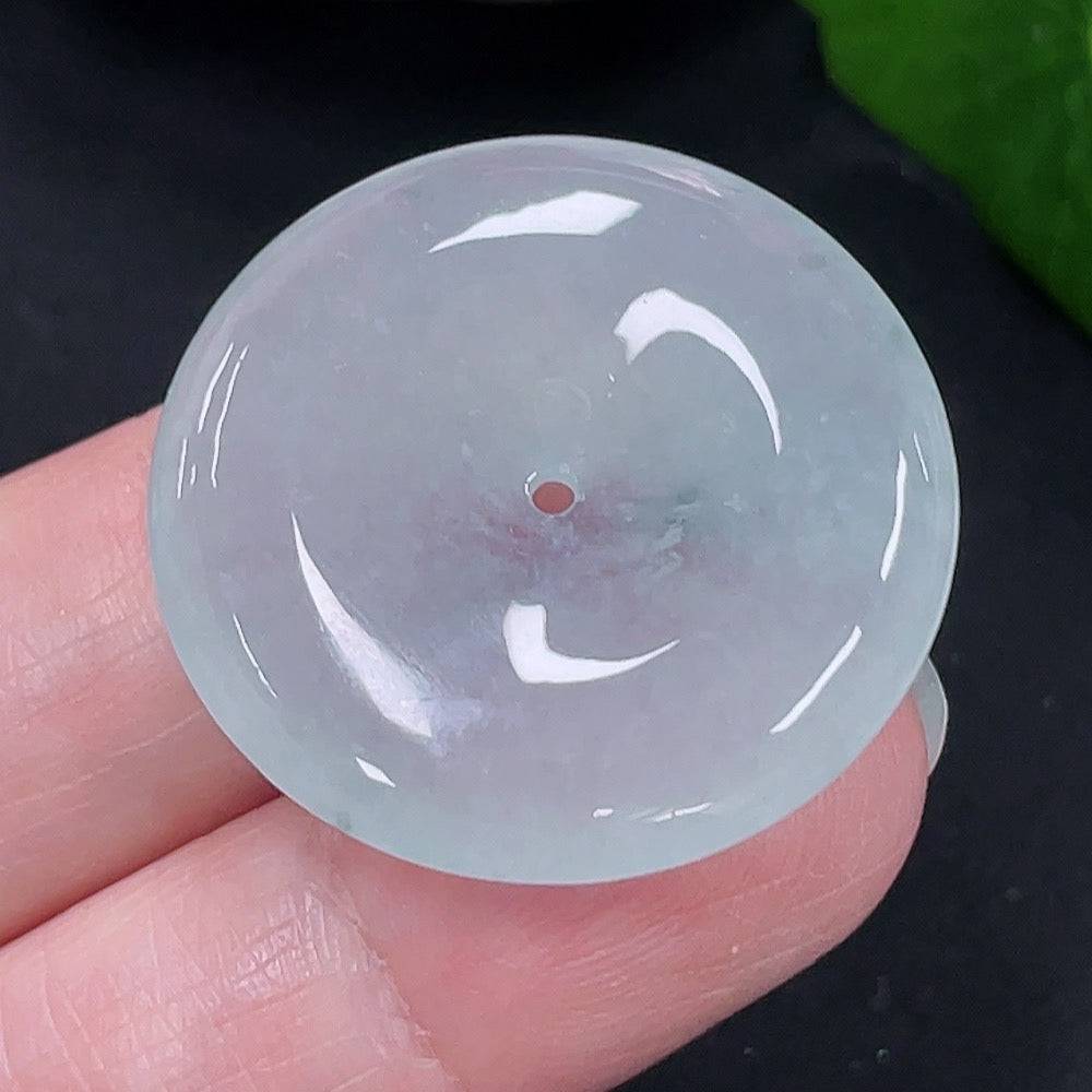 Huiliu Jadeite Peace Knot pendant, 8.3 grams, handcrafted jade jewelry with intricate knot design, certified by Huiliu.