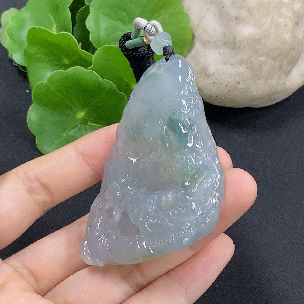 Jadeite Dragon Pendant Total Weight Approx. 52.84g