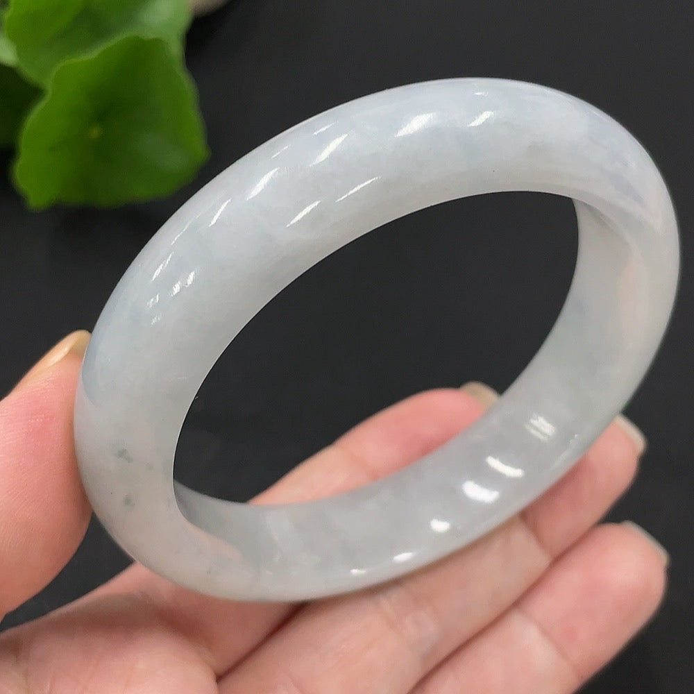Jadeite Round Bangle | Huiliu Certified