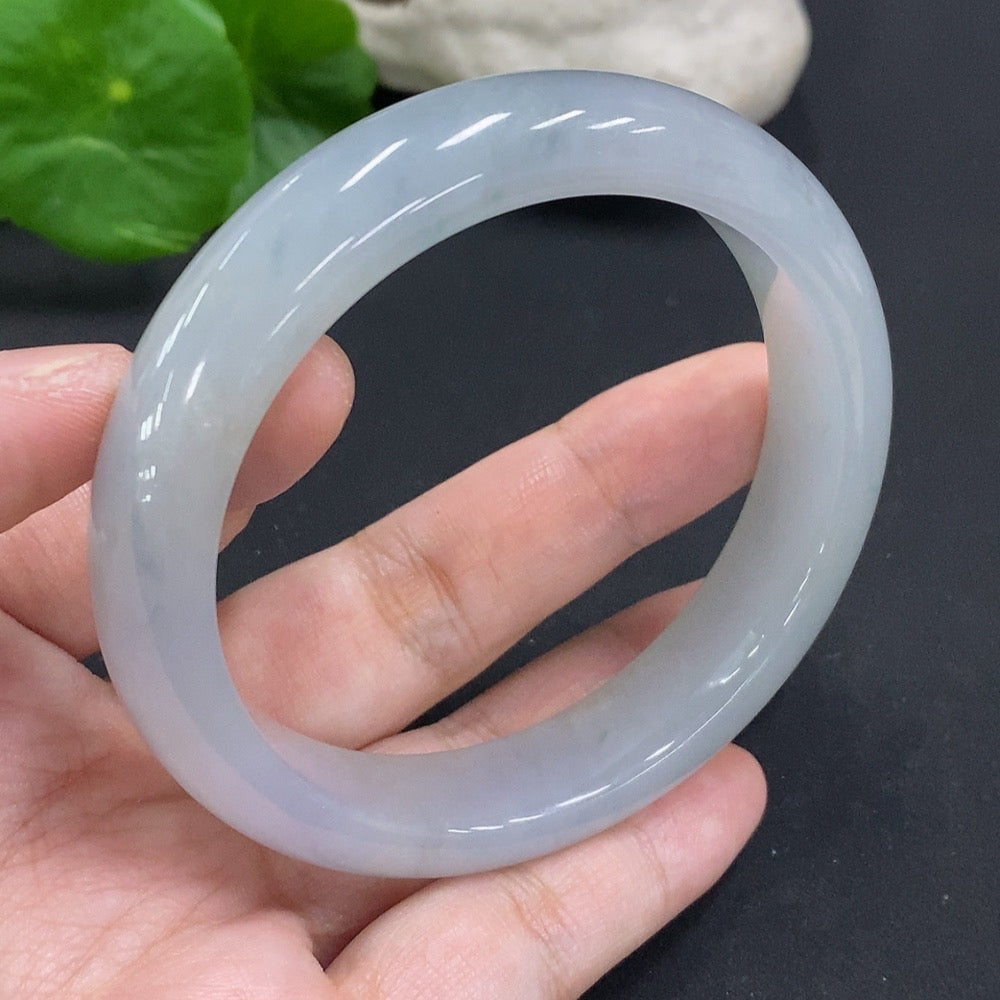 Jadeite Round Bangle, . | Huiliu Certified