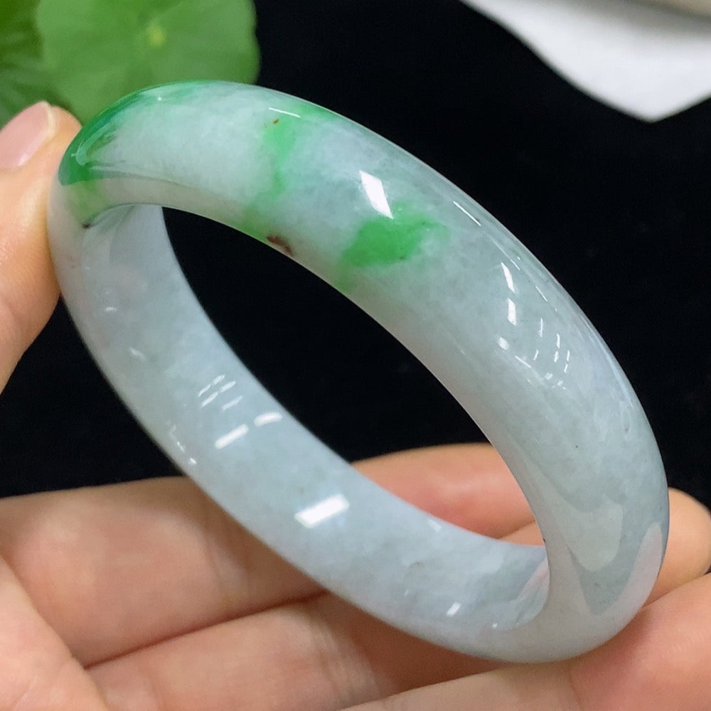 Jadeite Round Bangle Size 54.7 Total Weight Approx. 56.98g