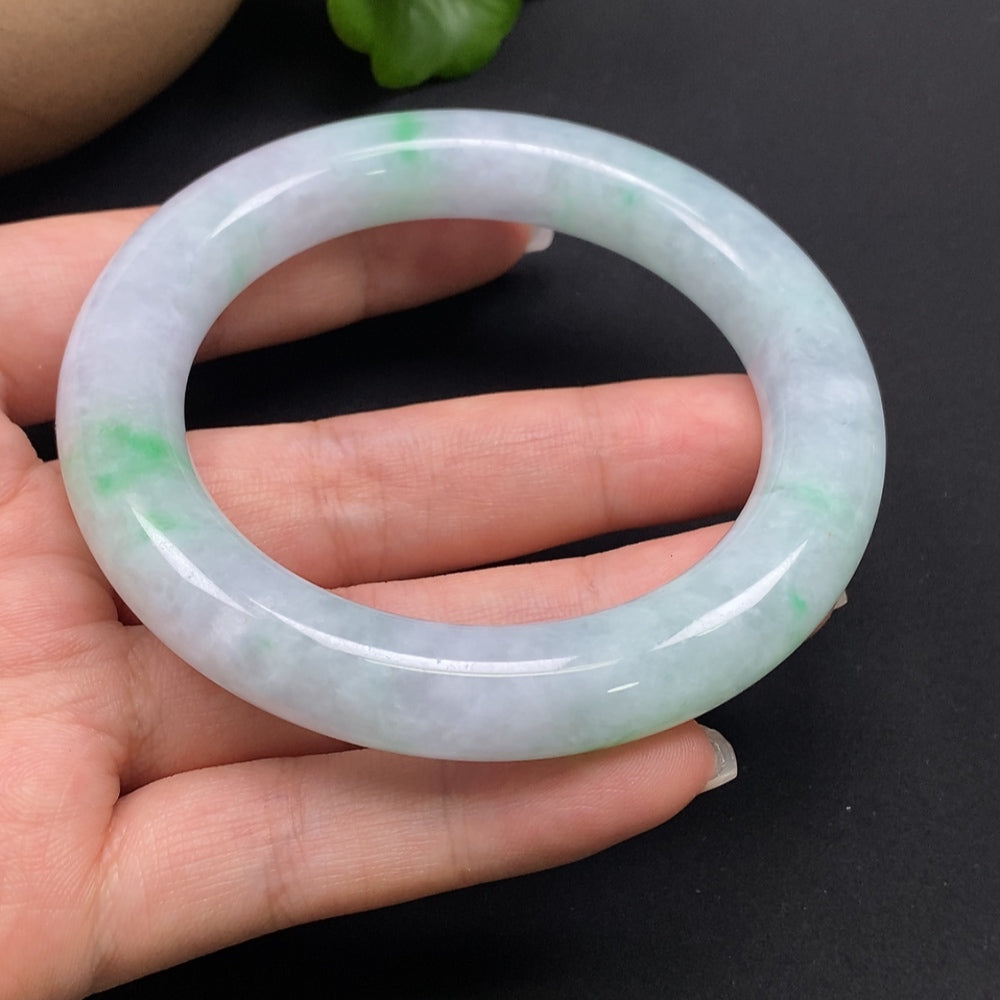 Jadeite Round Bangle Size 56.6 Total Weight Approx. 74.52g
