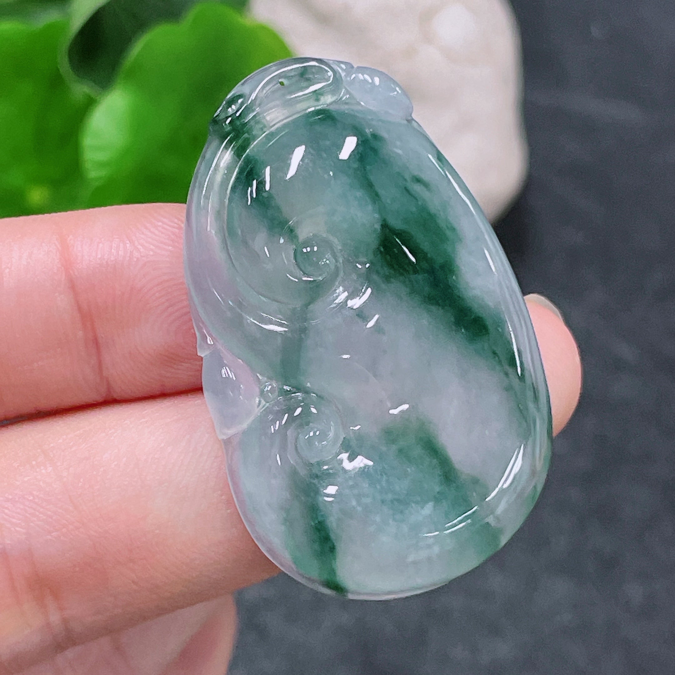 JadeitePendant Ruyi Total Weight Approx. 11.95g