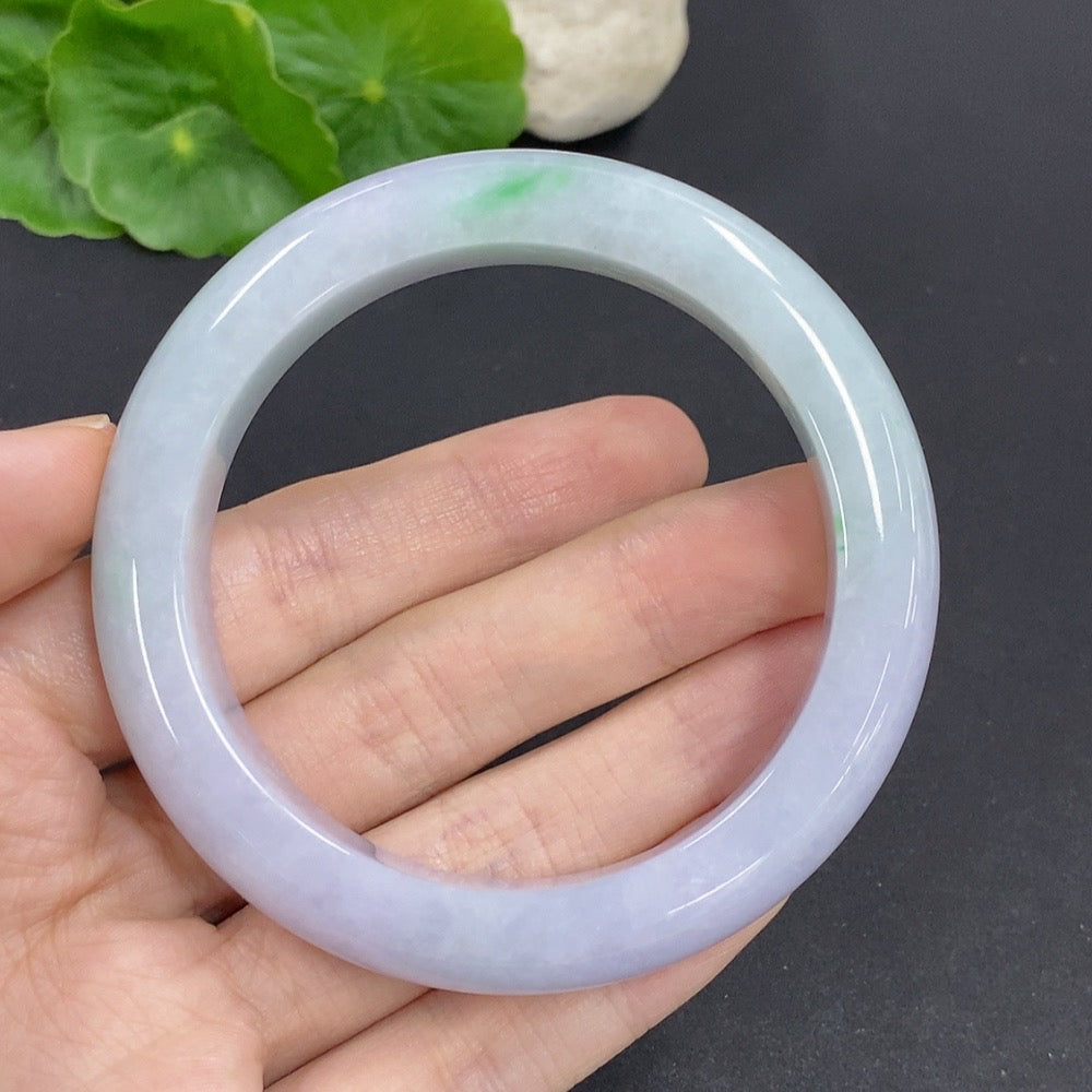 Jadeite Round Bangle Total Weight Approx. 68.2g Size 57.2