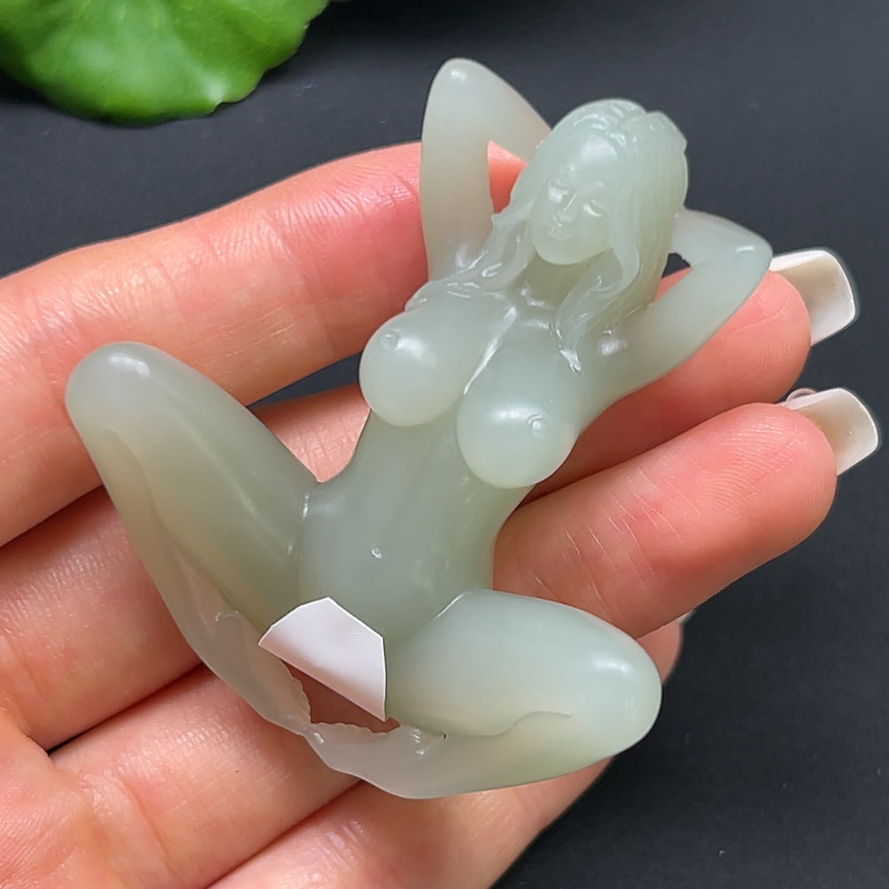 Hetian Jade Beauty Pendant