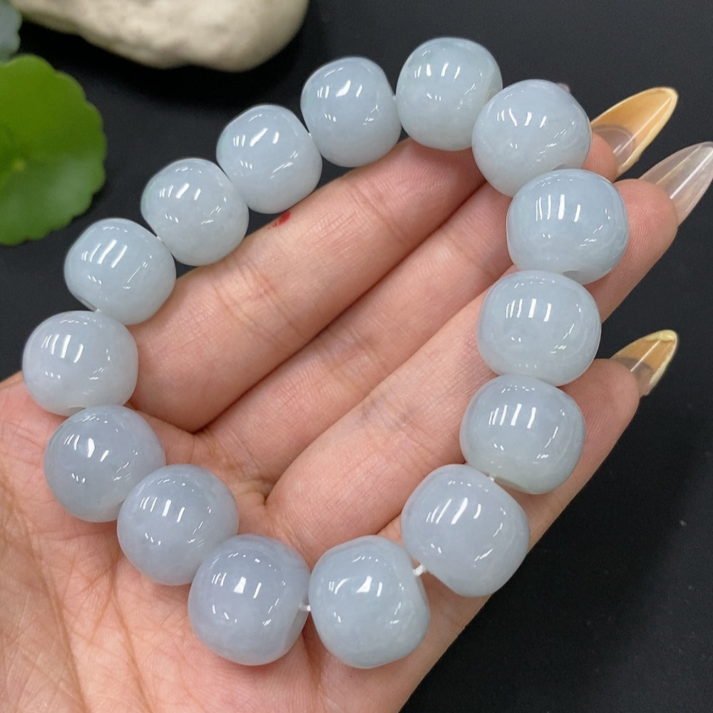 Jadeite Bracelet Total Weight Approx.81.6g Size Approx.15.4mm